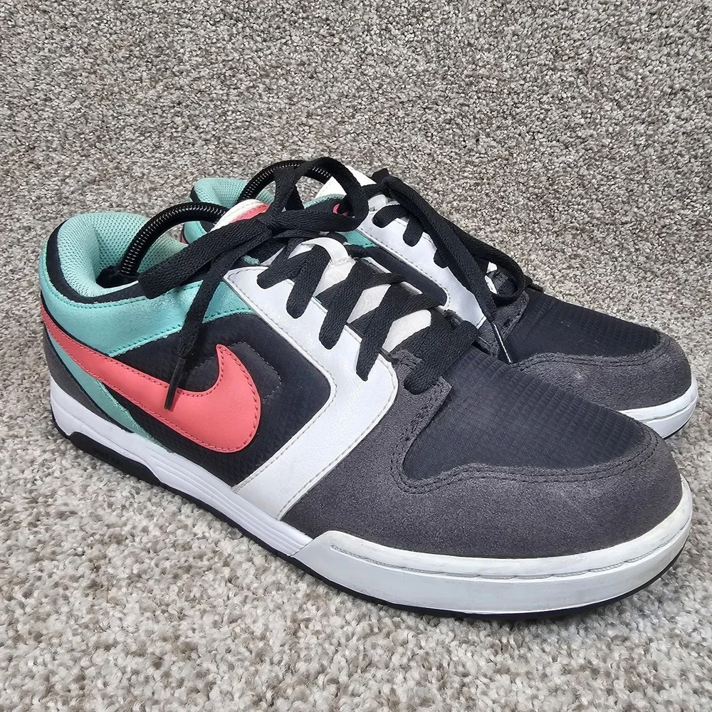 Nike Mogan 2 Men's Size 11 Black Gray Pink Mint Skate Shoes Sneakers 487659-063